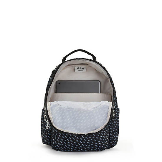 Kipling Seoul Small Printed Tablet Rygsække Sort | DK 1612BE